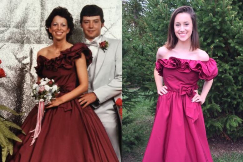 Teens Who Wore Their Mom's Prom Dress ...